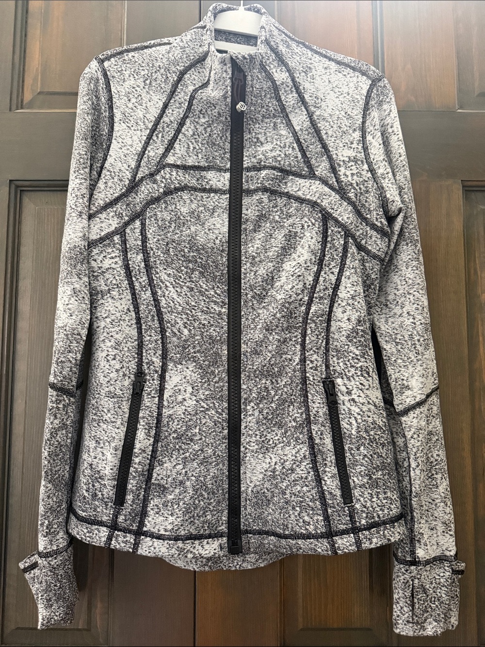 Women's Heather Gray Zip-Front Lululemon Active Jacket size 8